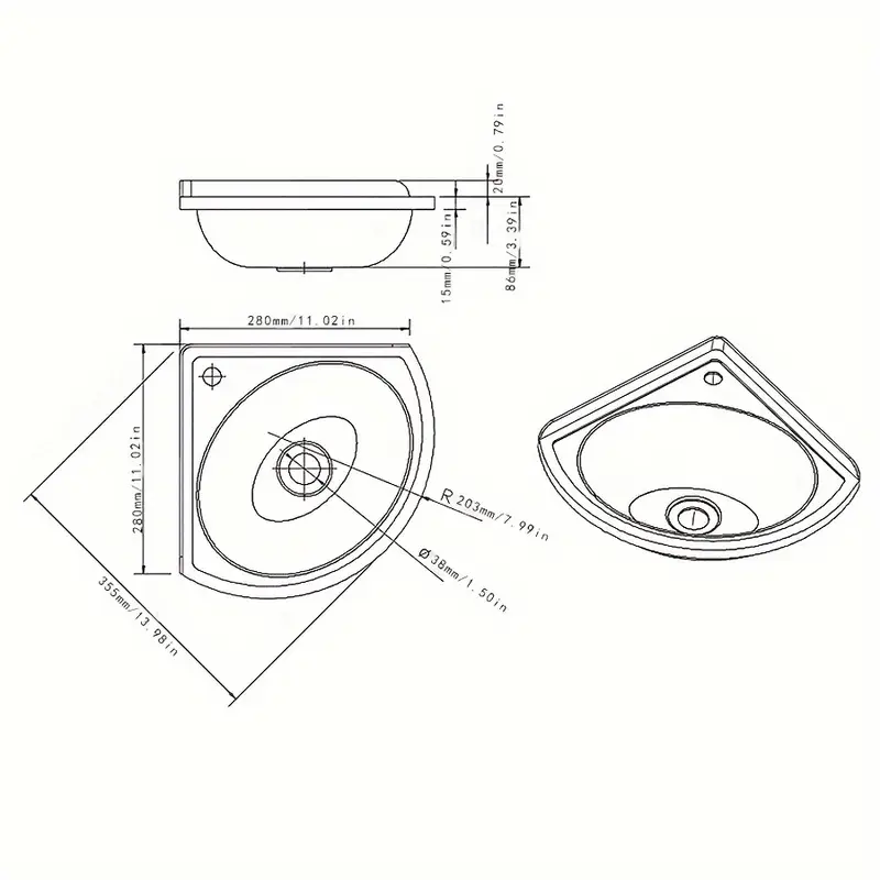 wall mount sink